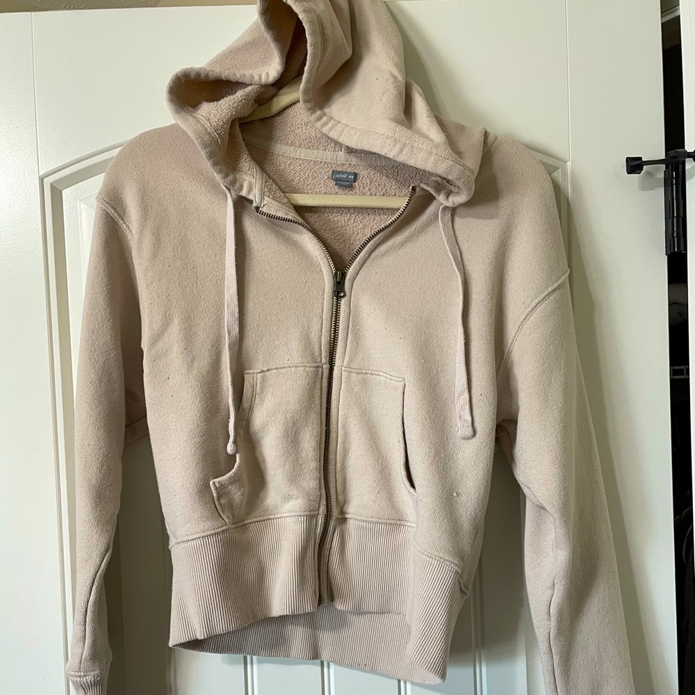 Crop zip hoodie